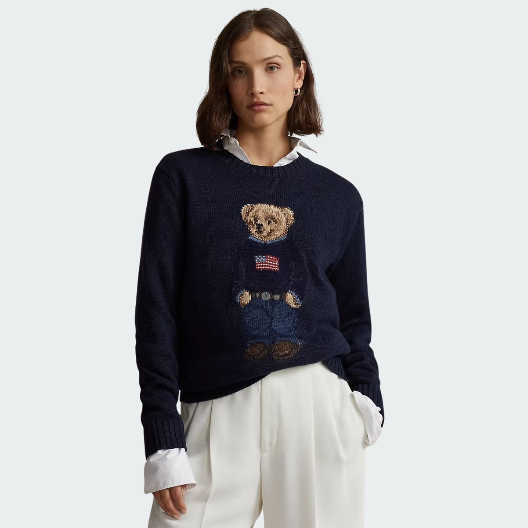 American Flag Bear Sweater